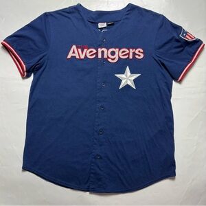 Marvel Avengers Captain American Steve Rogers Baseball Jersey Large Box Lunch
